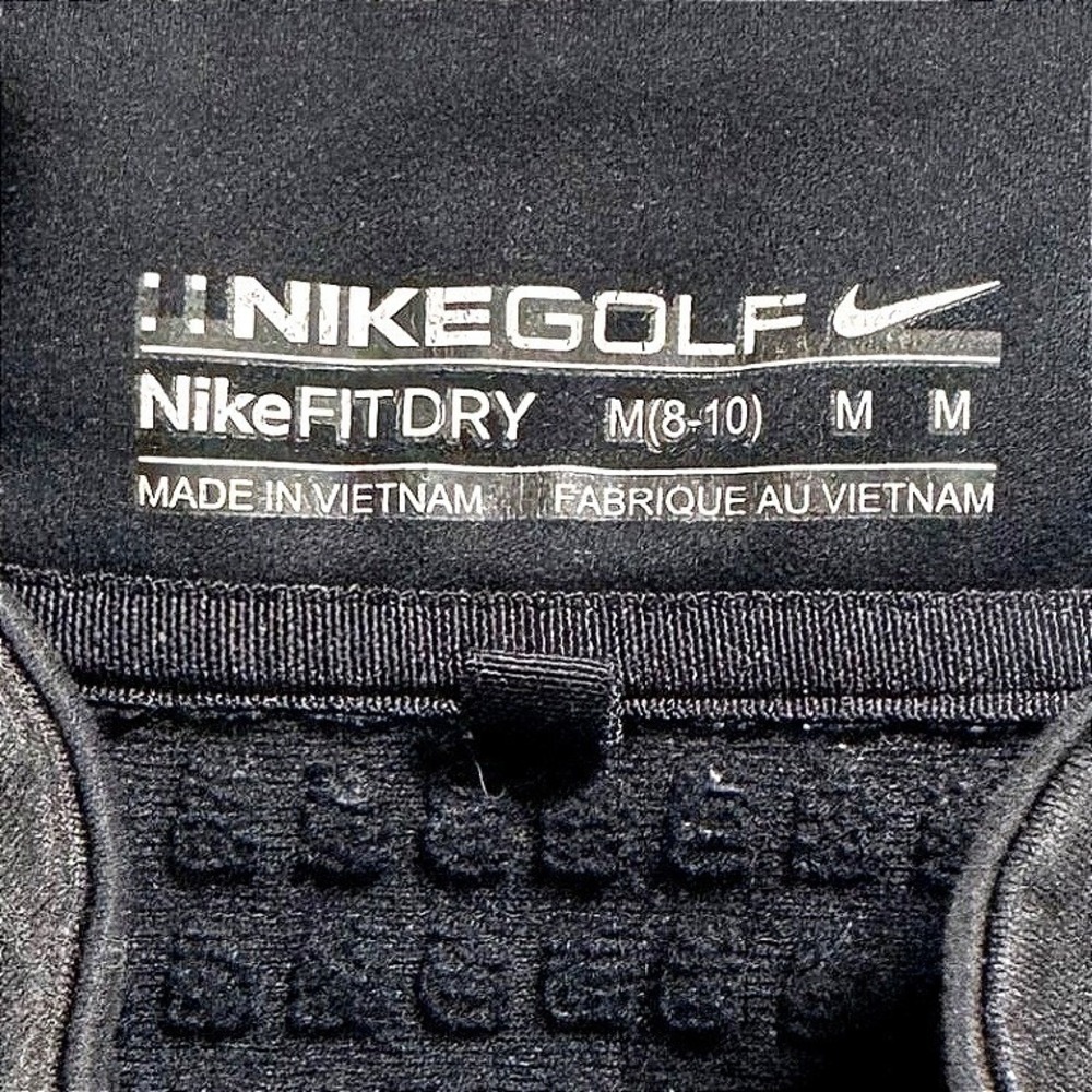 Nike Golf NikeFIT Dry Womens M Black Full Zip Textured Performance Vest - Picture 6 of 8